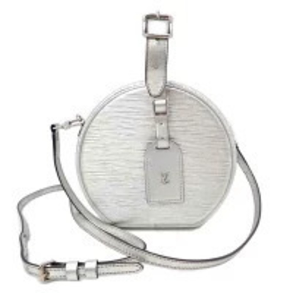 Louis Vuitton Boite Chapeau Epi Leather Silver